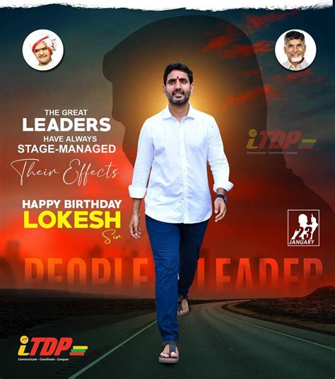 Birthday Designs Of TDP General Secretary Nara Lokesh garu Work for ITDP #HBDNaraLokesh | Mobile ...