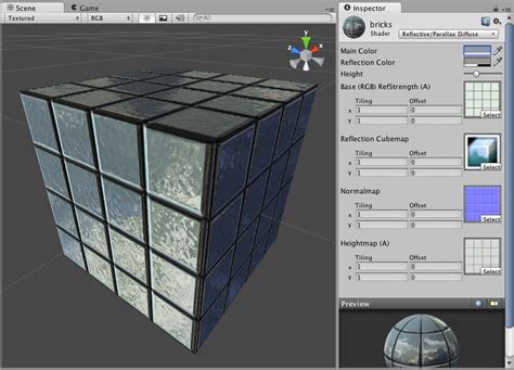 Unity - Manual: Reflective Parallax Diffuse