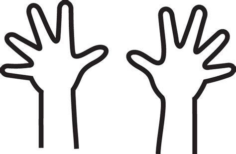 2 Hands Outline - ClipArt Best