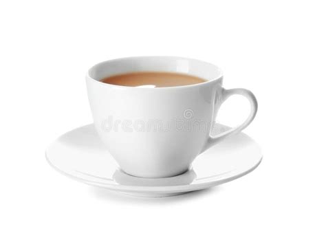 Cup of milk tea stock photo. Image of refreshment, saucer - 20969682