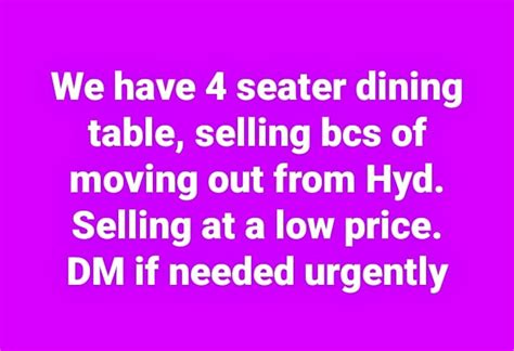 Dining tables for sale in Hyderabad | Facebook Marketplace