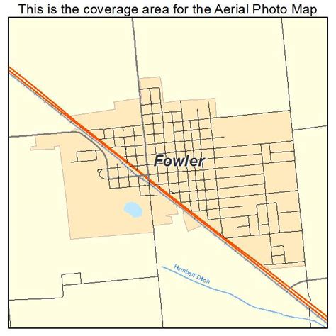 Aerial Photography Map of Fowler, IN Indiana