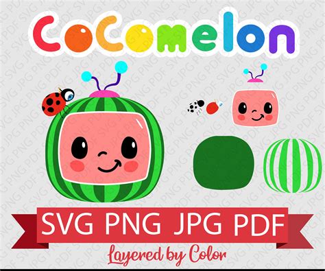 Cocomelon Logo Alphabet Bundle Text Letters Upper & Lower | Etsy