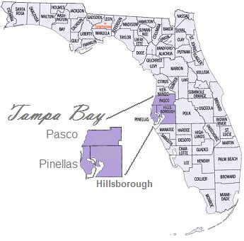 Tampa Bay Florida Map