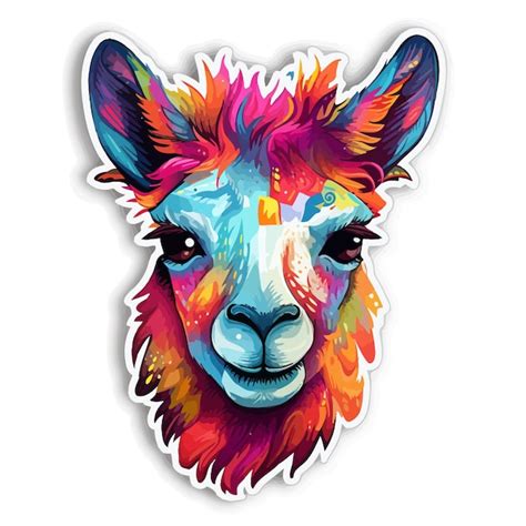 Premium Vector | Llama head