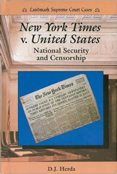 Amazon.com: New York Times V. United States: National Security and Censorship (Landmark Supreme ...