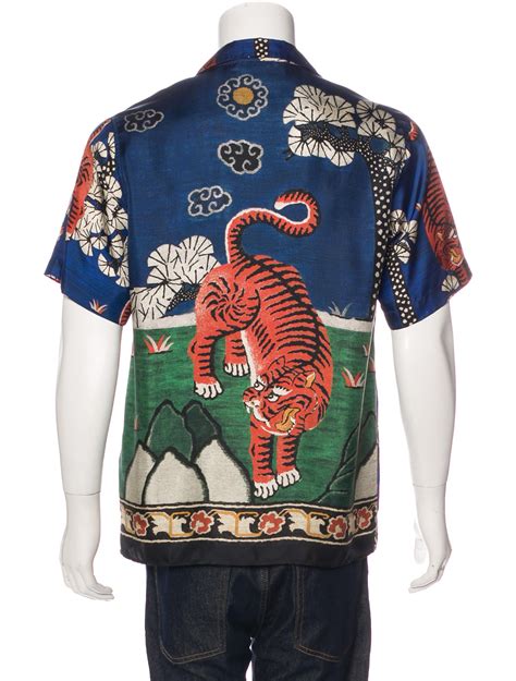 Gucci 2017 Silk Tiger Print Shirt - Clothing - GUC167728 | The RealReal