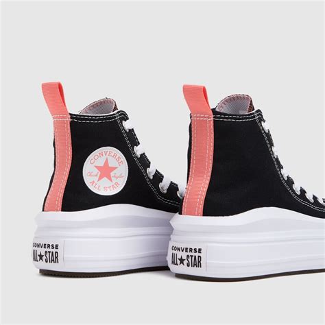 Girls Black & Pink Converse Move Color Pop Trainers | schuh