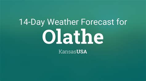 Olathe, Kansas, USA 14 day weather forecast