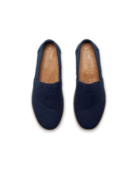 Toms Navy Canvas Men's Avalon Slip-ons in Blue for Men | Lyst