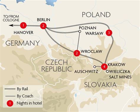 Poland Map Passenger Rail Services