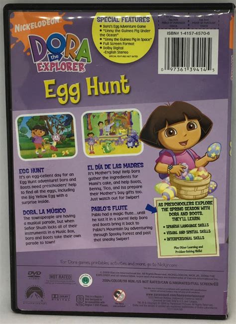 Dora the Explorer Egg Hunt -DVD (2009,Viacom) 97361394145 | eBay