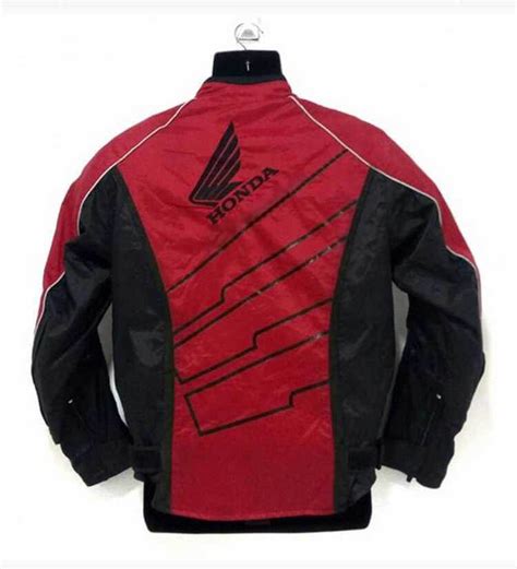 Honda Red And Black Motorcycle Racing Textile Jacket - Maker of Jacket