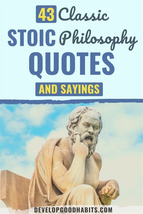 43 Classic Stoic Philosophy Quotes and Sayings – Self Help Resources