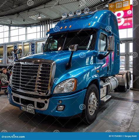 Truck Freightliner Cascadia Evolution, 2015. Editorial Stock Photo - Image of modern, stuttgart ...