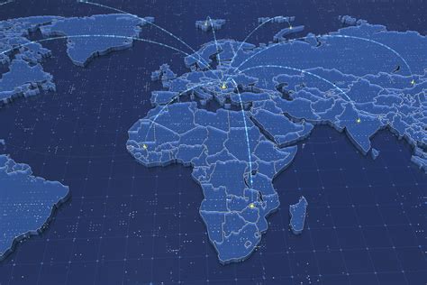 Globalization World Map Animated 3D model animated | CGTrader