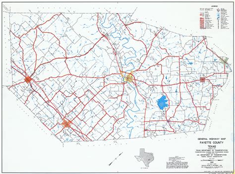 Fayette County, Texas Maps