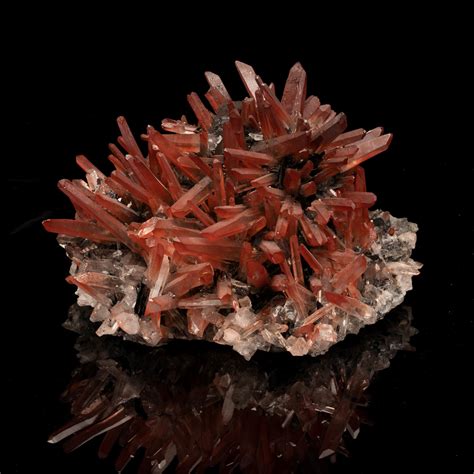 Red Quartz On Hematite - A. W. Minerals - Touch of Modern