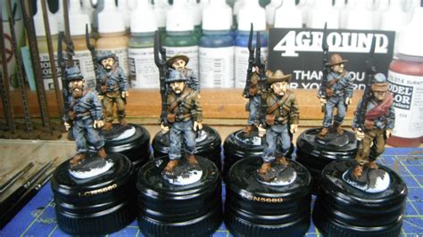 A figure painting therapy project.: Painting 28mm American Civil War ...