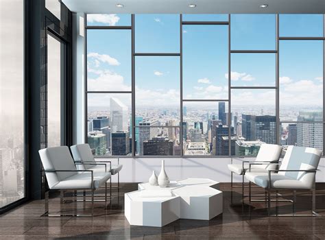 City View Wallpaper Mural 3D Window View Wall Mural Skyline - Etsy