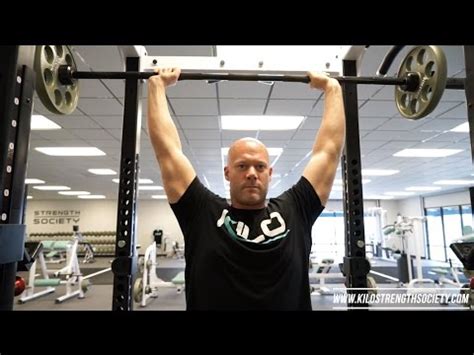 Standing Overhead Press Technique Tips - YouTube