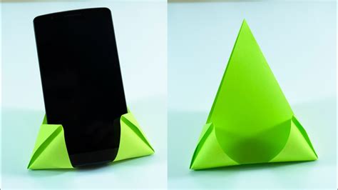 Easy Way to make a Paper Phone Stand - YouTube