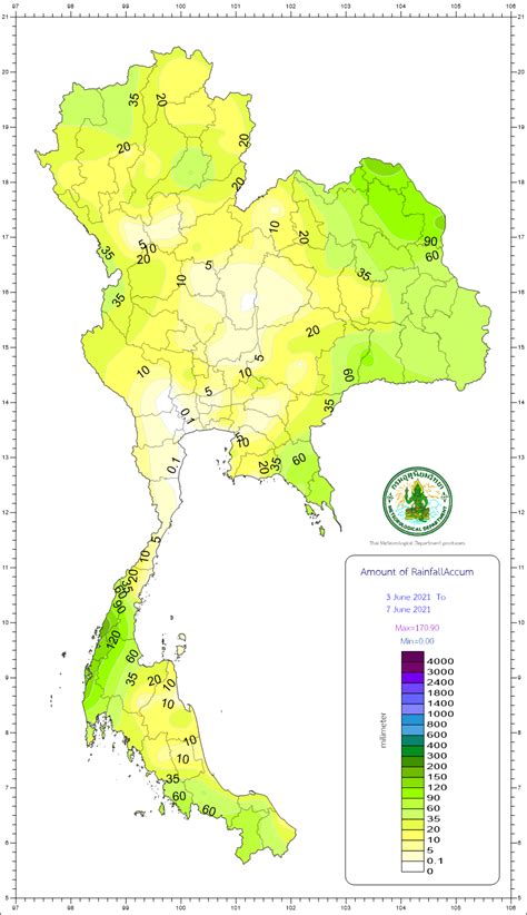 Thailand Climate Map