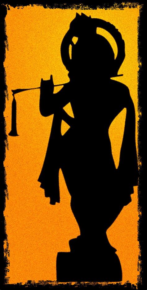 Krishna, black, flute lord, pose, theme, yellow, HD phone wallpaper | Peakpx