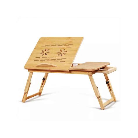 Wooden Laptop Table With Cooling Fan L10 | New Laptop Wooden Table