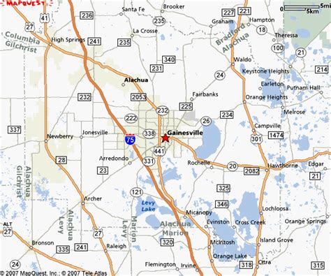 Gainesville Fl Map | World Map 07