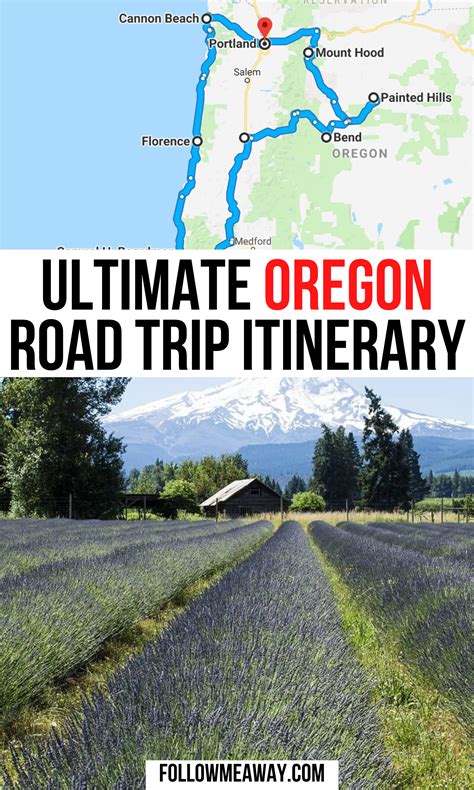 Map Of The Best Oregon Road Trip Stops | what to do and see in Oregon on a road trip | Oregon ...