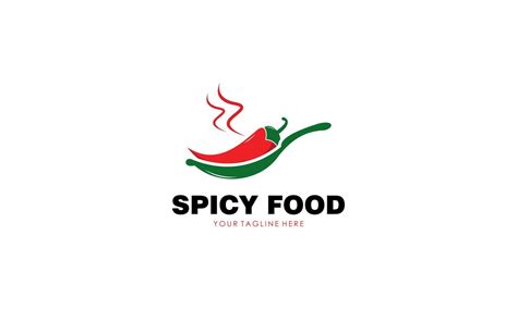 Spicy food logo design vector 17439303 Vector Art at Vecteezy