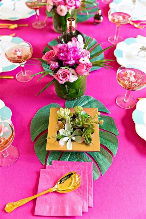 19 Ways to Throw the Best Golden Girls Viewing Party | Party tablescapes, Tropical bridal ...