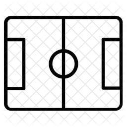 Football Field Icon - Download in Line Style