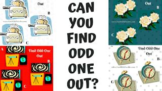 FIND THE ODD ONE OUT PUZZLES