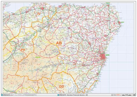 Aberdeen Postcode Map (AB) – Map Logic