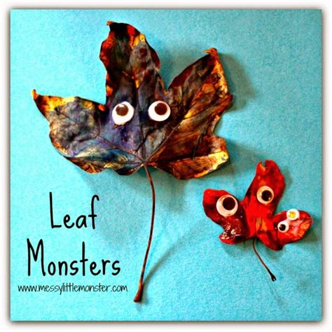 Fun Activities with Autumn Leaves - Messy Little Monster