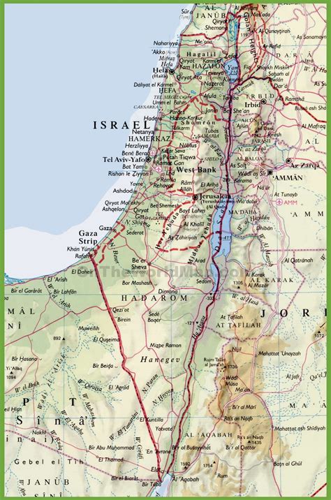 Detailed map of Israel with cities - Ontheworldmap.com