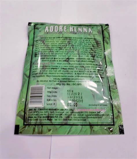 Adore Henna Black Hair, Packaging Size: 12 pc at Rs 28/pack in Bengaluru | ID: 26762774197