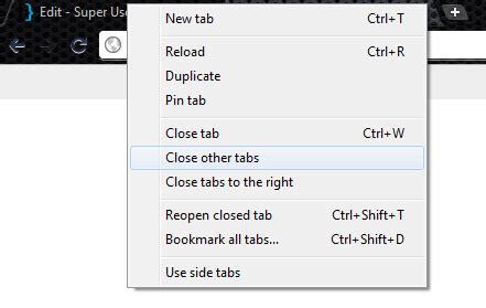 Chrome keyboard shortcut to "close other tabs"? - Super User