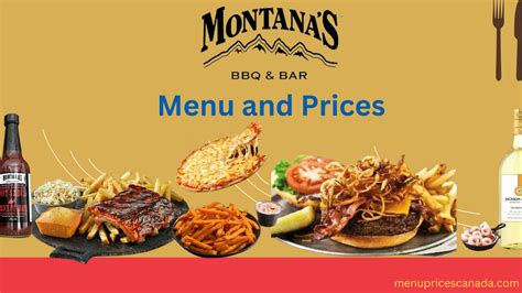 Montanas BBQ and Bar Menu & Prices in Canada - [Updated October 2023]