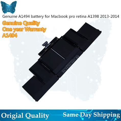 Original A1494 Battery For Macbook Pro 15" Inch Retina A1398 Battery ...