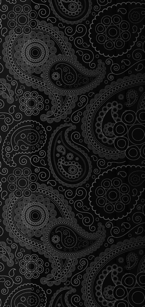 Black Bandana Print Wallpaper