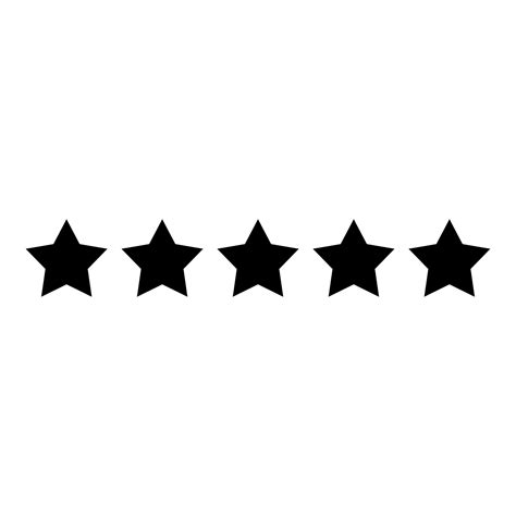 Five stars 5 stars rating concept icon black color vector illustration flat style image 5157882 ...