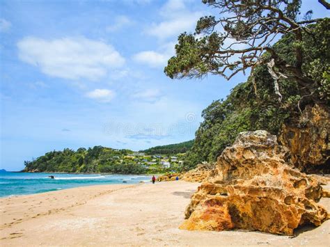 Hot Water Beach on the Coromandel Peninsula, North Island, New Zealand Stock Photo - Image of ...