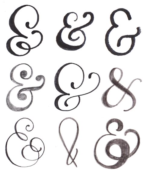 alisaburke: lettering with makewells: the art of the ampersand