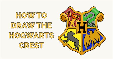 How to Draw the Hogwarts Crest - Really Easy Drawing Tutorial