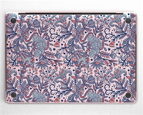 Flower Pattern Macbook Skins 15 Floral Sticker Mac Air 11 | Etsy