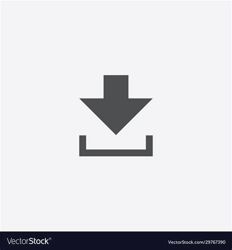 Download button icon Royalty Free Vector Image