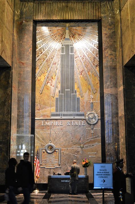 The Empire State Building Lobby | Empire state building, Empire state, Empire